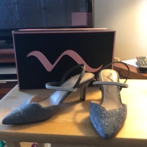 Nina silver dress shoes